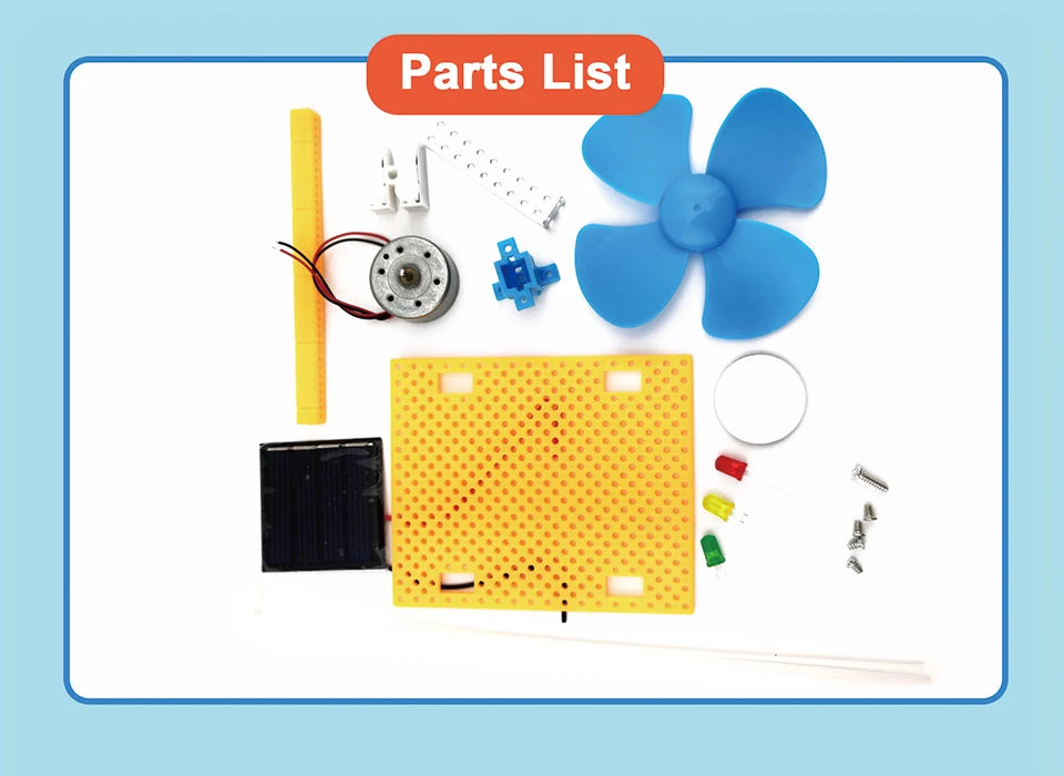 2-in-1 Solar & Wind Energy Fan Kit – DIY Science Experiment for Kids