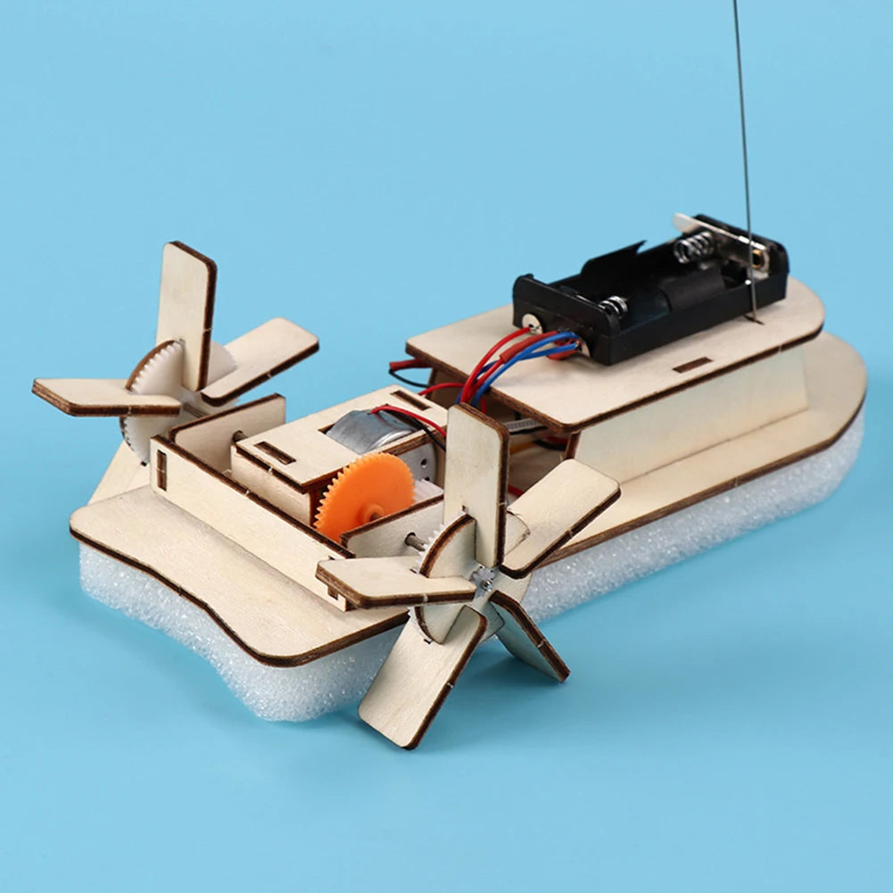Battery-Powered Wooden DIY Kits β Remote Control STEM Projects for Kids