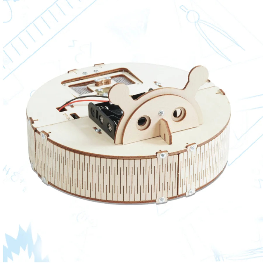 DIY Obstacle-Avoidance Sweeping Robot Kit – STEM Learning Toy for Kids
