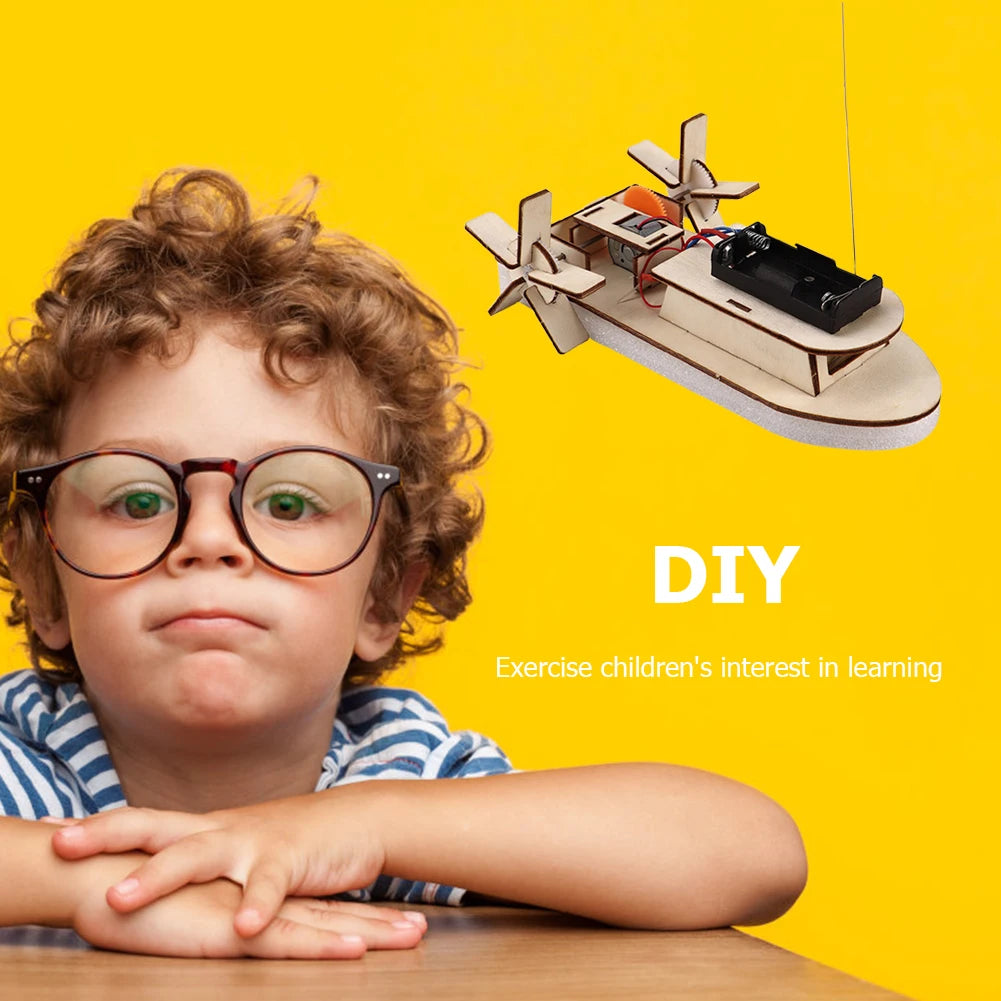 Battery-Powered Wooden DIY Kits β Remote Control STEM Projects for Kids