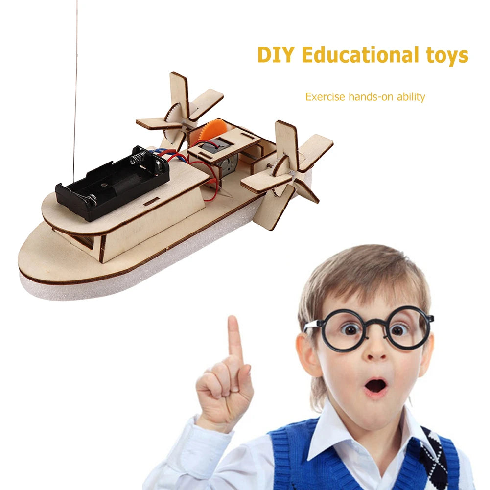 Battery-Powered Wooden DIY Kits β Remote Control STEM Projects for Kids