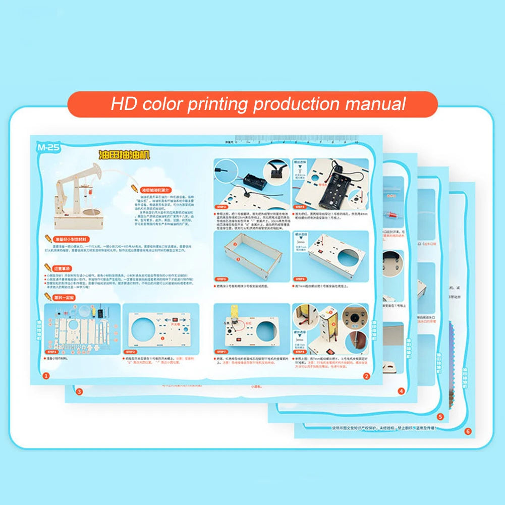 DIY Oil Pump STEM Model Kit – Hands-On Science Toy for Kids