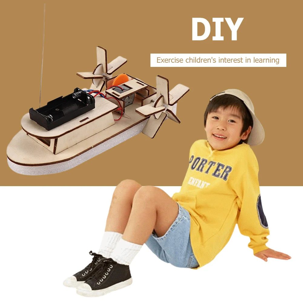 Battery-Powered Wooden DIY Kits β Remote Control STEM Projects for Kids