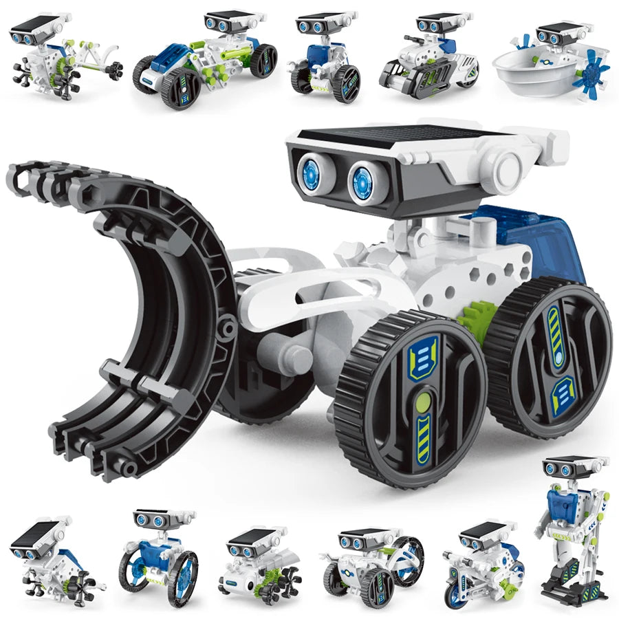 12-in-1 Solar Space Robot Kit – STEM Educational Toy for Kids