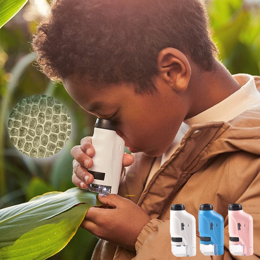 Pocket-Sized LED Microscope – 60X to 120X Magnification