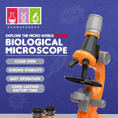 Kids Beginner Microscope Set – Fun & Educational STEM Toy with High Magnification
