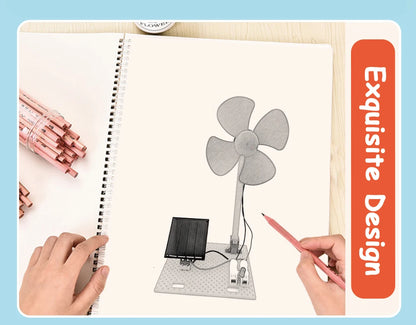 2-in-1 Solar & Wind Energy Fan Kit – DIY Science Experiment for Kids