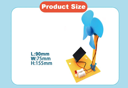 2-in-1 Solar & Wind Energy Fan Kit – DIY Science Experiment for Kids