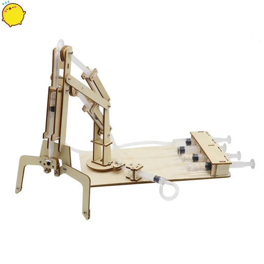 DIY Wooden Hydraulic Robotic Arm – STEM Learning Kit