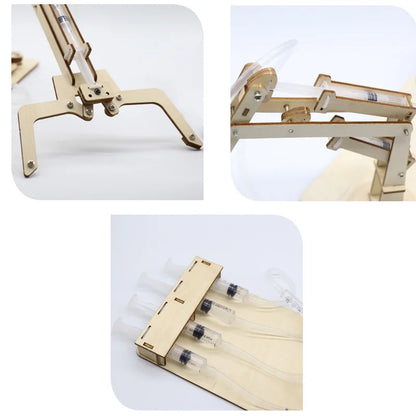 DIY Wooden Hydraulic Robotic Arm – STEM Learning Kit