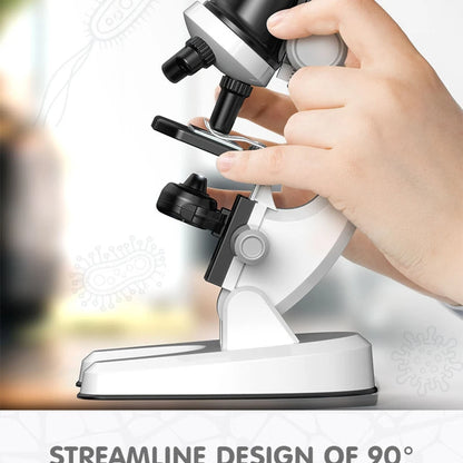 Kids Beginner Microscope Set – Fun & Educational STEM Toy with High Magnification