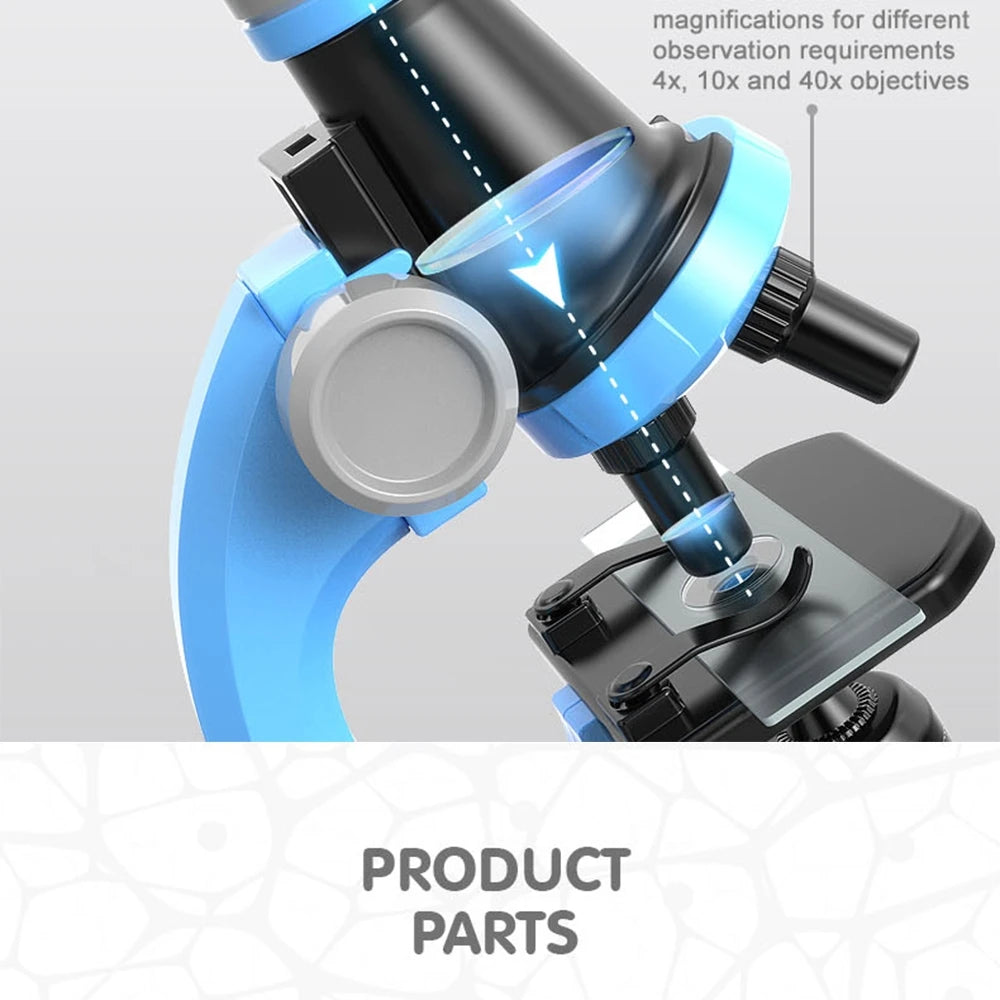 Kids Beginner Microscope Set – Fun & Educational STEM Toy with High Magnification