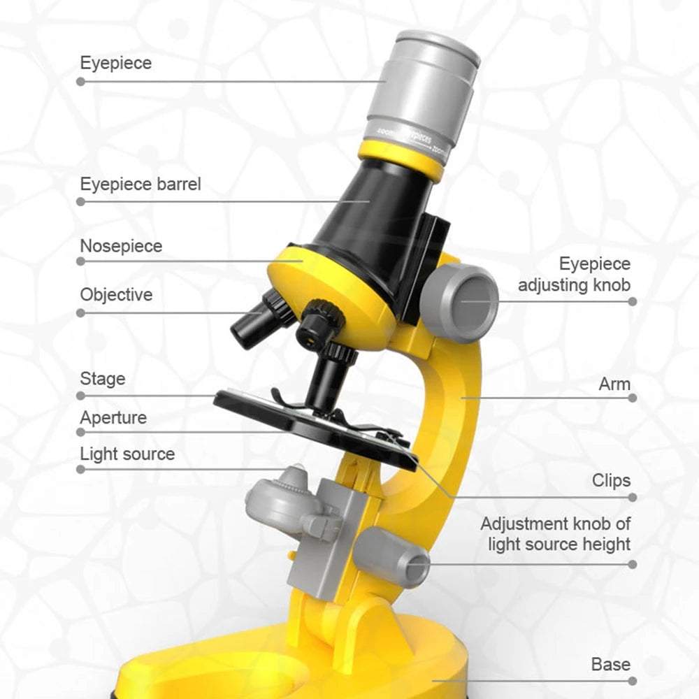 Kids Beginner Microscope Set – Fun & Educational STEM Toy with High Magnification