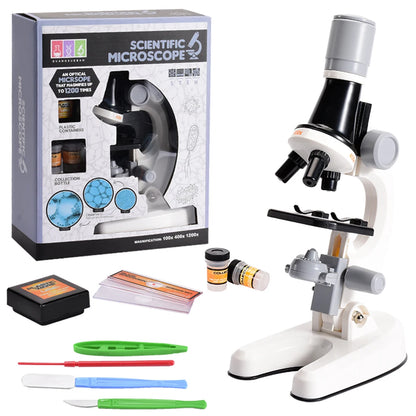 Kids Beginner Microscope Set – Fun & Educational STEM Toy with High Magnification