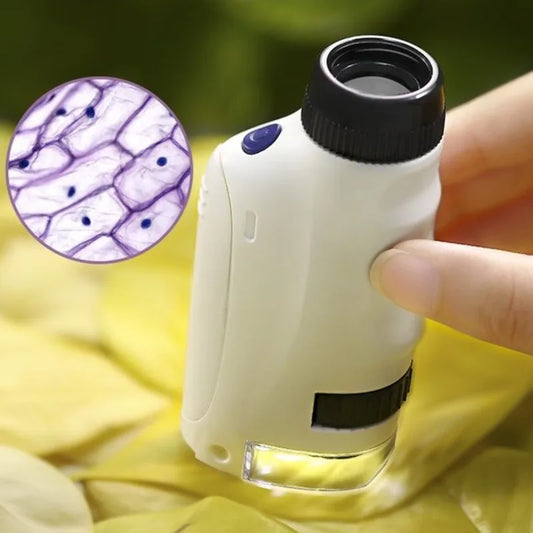 Pocket-Sized LED Microscope – 60X to 120X Magnification