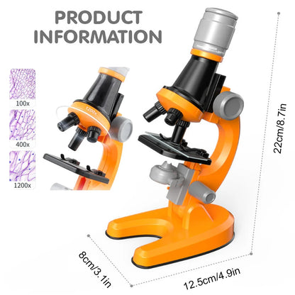 Kids Beginner Microscope Set – Fun & Educational STEM Toy with High Magnification