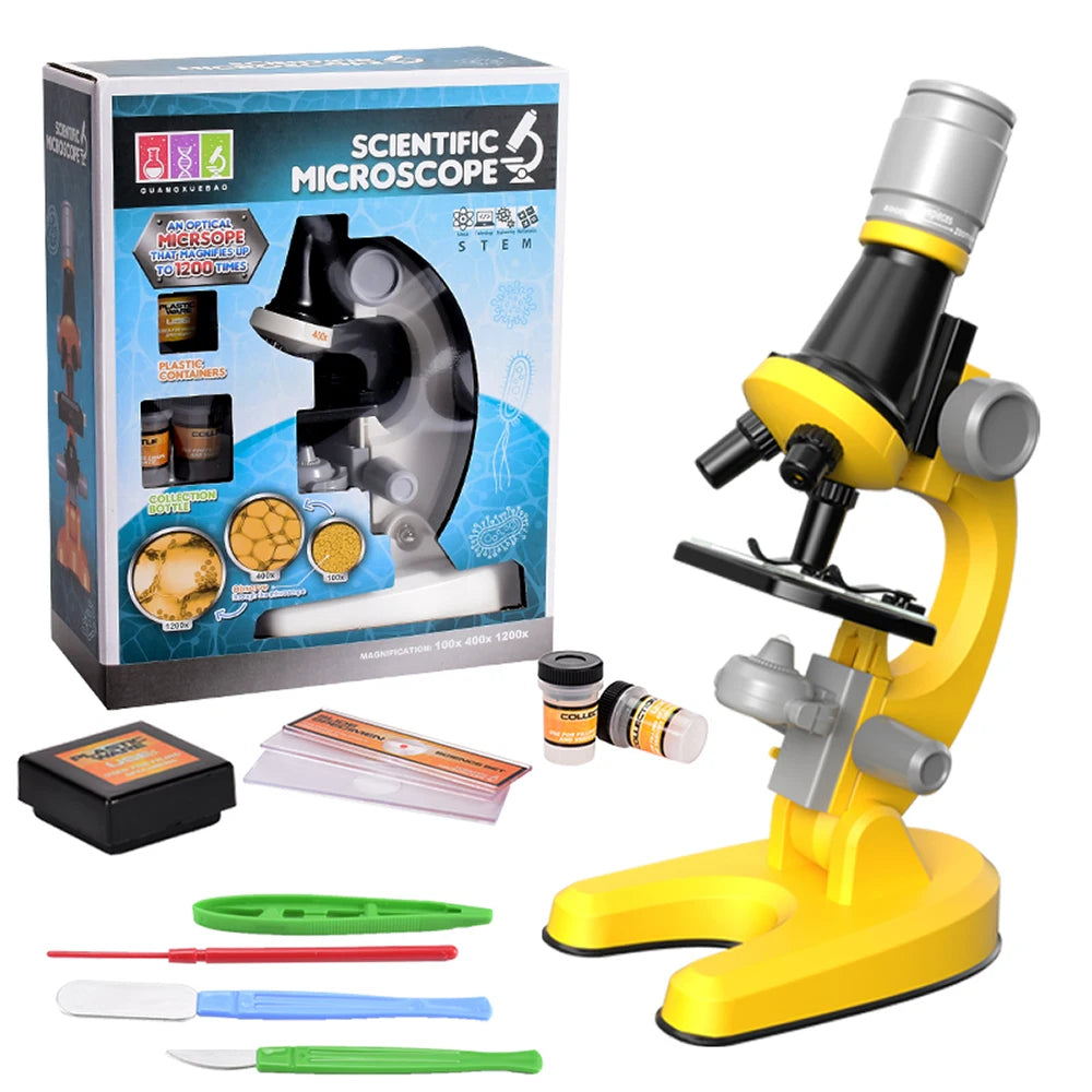Kids Beginner Microscope Set – Fun & Educational STEM Toy with High Magnification