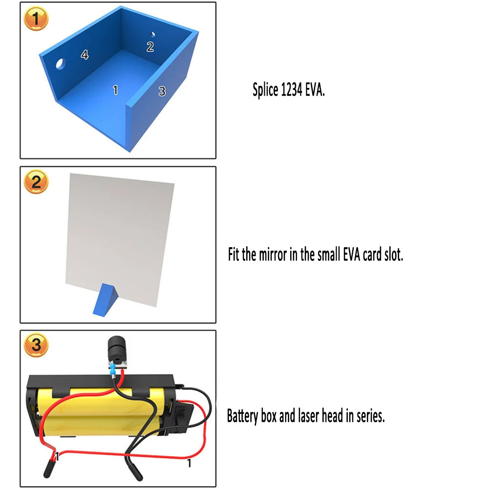 DIY Light Refraction Science Kit – Hands-On Physics Experiment for Kids Ages 3+