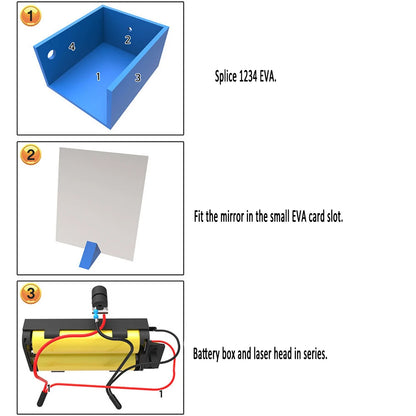DIY Light Refraction Science Kit – Hands-On Physics Experiment for Kids Ages 3+