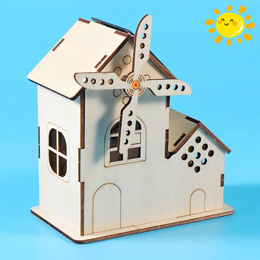 DIY Solar Windmill House Kit – Hands-On Educational STEM Model