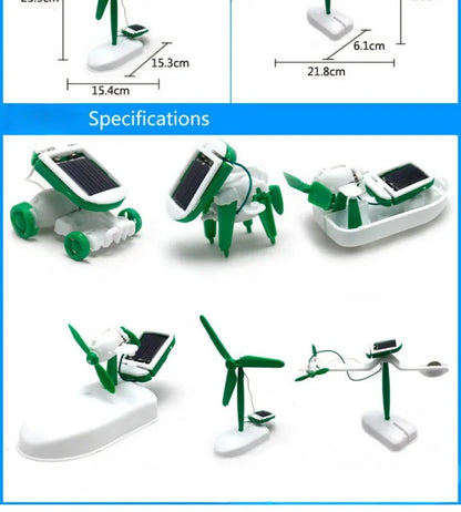 6-in-1 Solar Powered STEM Building Kit – Educational DIY Toy Set for Kids
