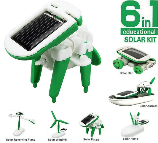 6-in-1 Solar Powered STEM Building Kit – Educational DIY Toy Set for Kids