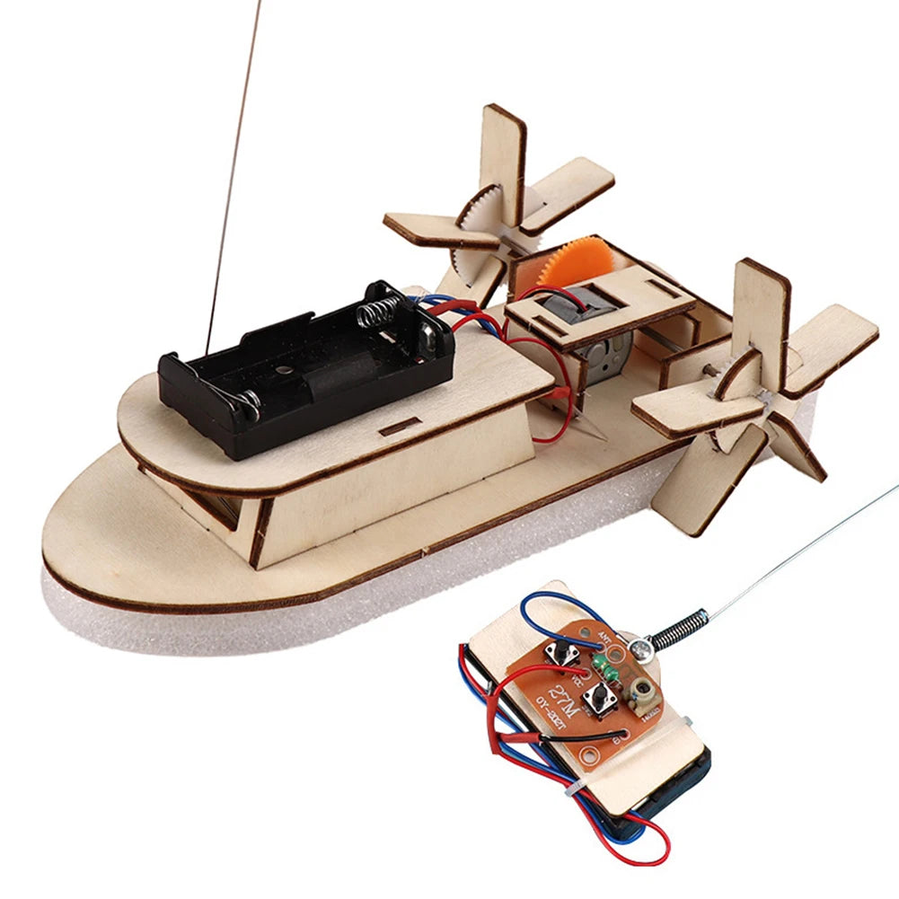Battery-Powered Wooden DIY Kits – Remote Control STEM Projects for Kids