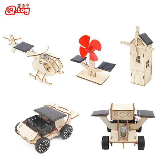 Solar-Powered STEM Kit – Electric Car & Fan Model