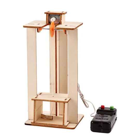 DIY Electric Elevator Lift Kit – Hands-On STEM Puzzle for Kids