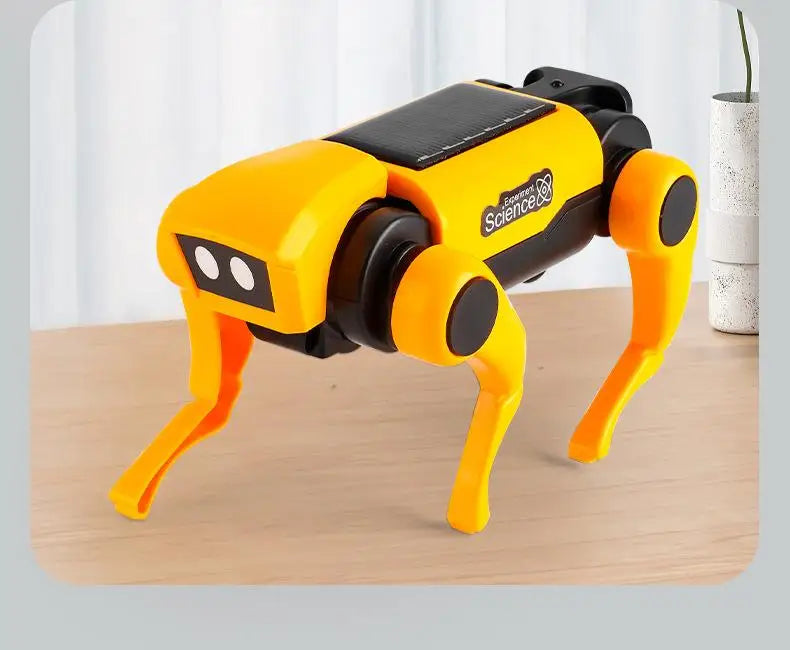 Solar-Powered Mechanical Pet DIY Kit (Dog & Cat Head Included)