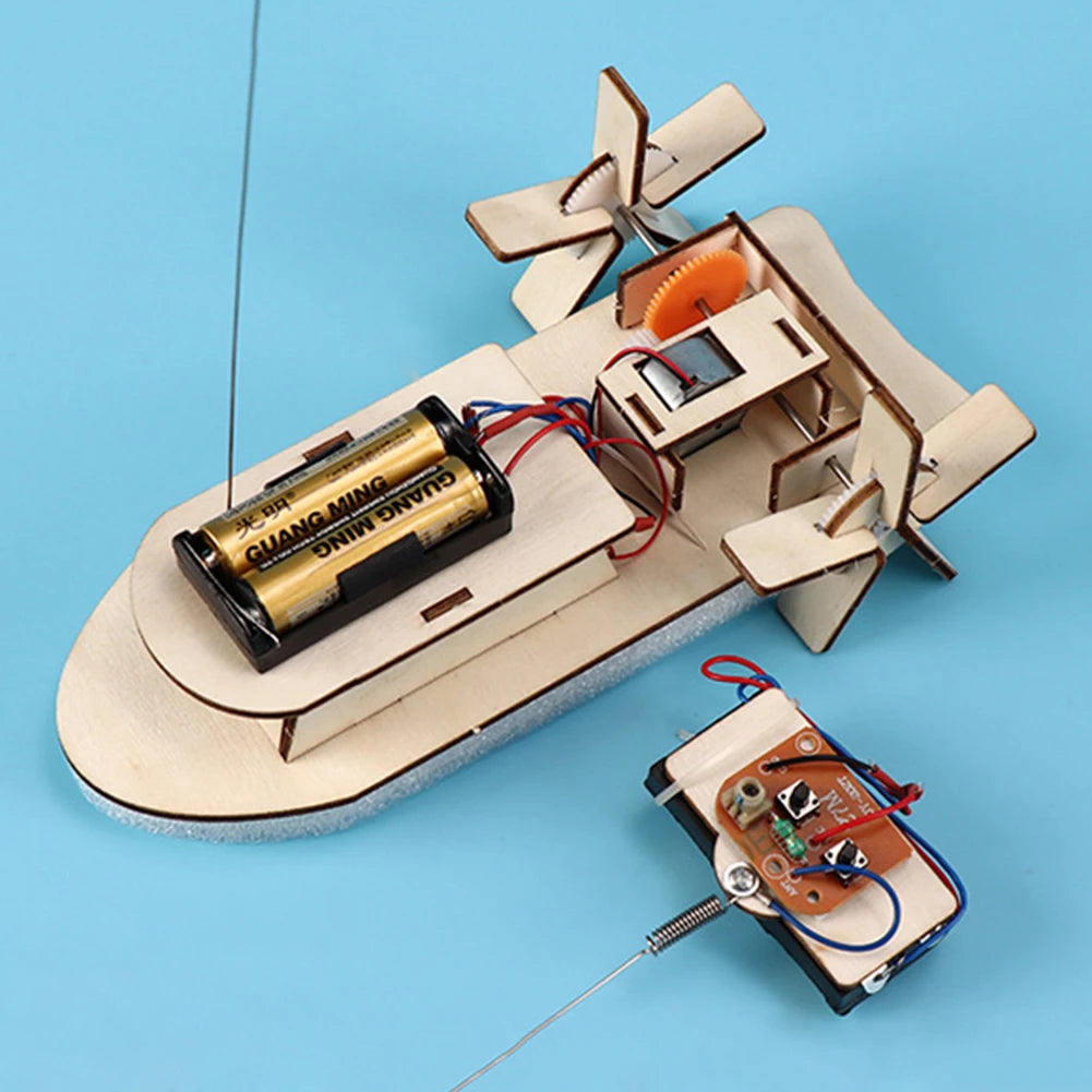 Battery-Powered Wooden DIY Kits – Remote Control STEM Projects for Kids