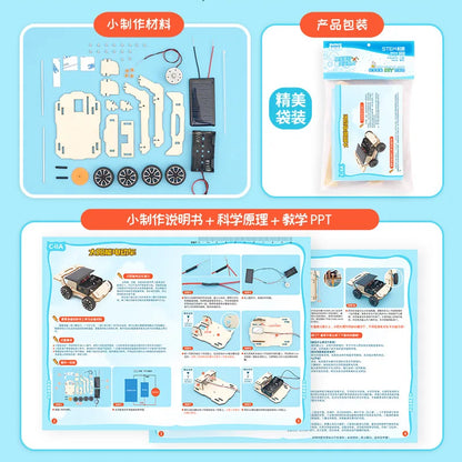 Solar-Powered STEM Kit – Electric Car & Fan Model