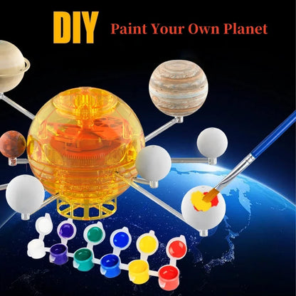 Wind-Up Solar System Model Kit – Build & Explore Planetary Orbits with Moving Gears