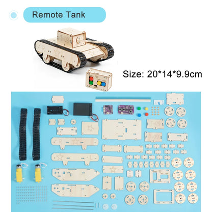 DIY Remote-Control Vehicle Kit – Multiple Models | STEM Educational Science Toy for Kids