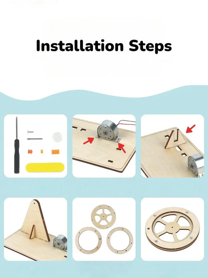 DIY Hand Crank Generator STEM Kit – Build Your Own Power Source!
