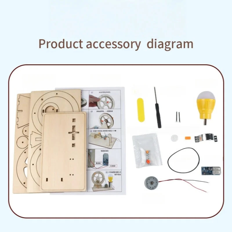 DIY Hand Crank Generator STEM Kit – Build Your Own Power Source!