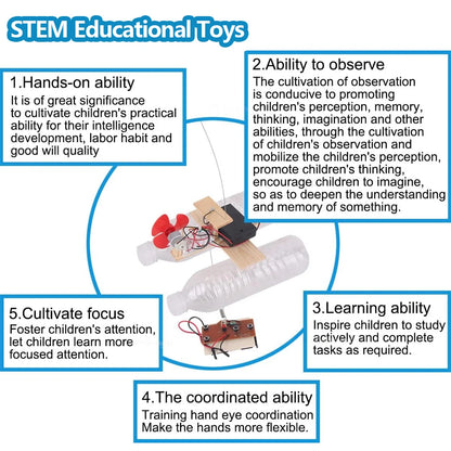 Wireless Remote Control Wind Boat DIY STEM Kit – Educational Toy for Kids