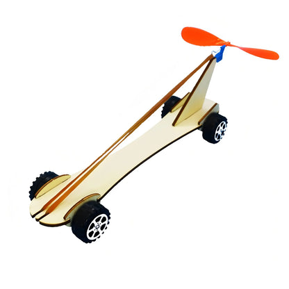 DIY Rubber Band Powered Car – STEM Educational Kit for Kids
