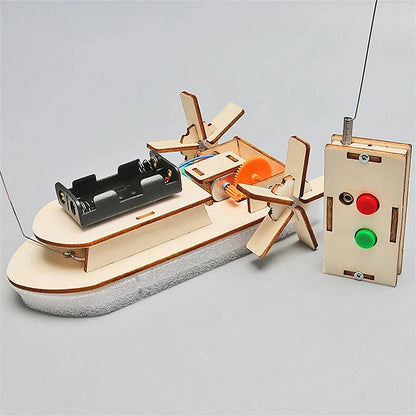 Battery-Powered Wooden DIY Kits – Remote Control STEM Projects for Kids