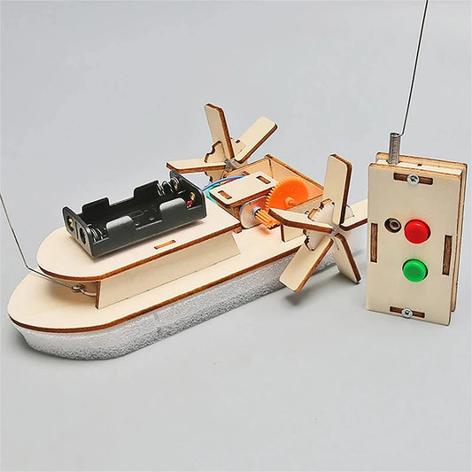Battery-Powered Wooden DIY Kits – Remote Control STEM Projects for Kids