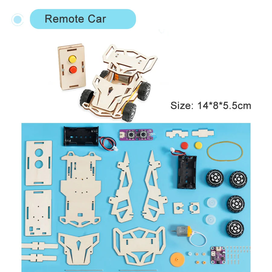 DIY Remote-Control Vehicle Kit – Multiple Models | STEM Educational Science Toy for Kids