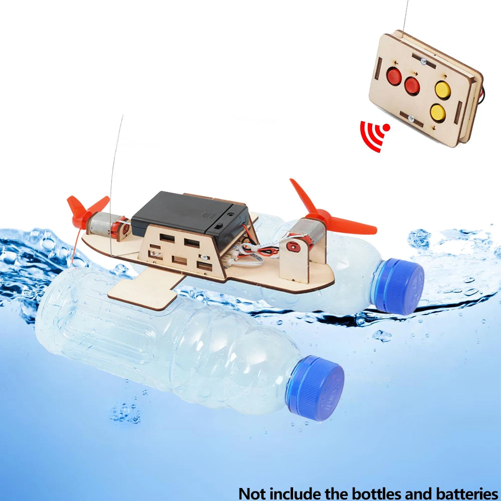 Wireless Remote Control Wind Boat DIY STEM Kit – Educational Toy for Kids