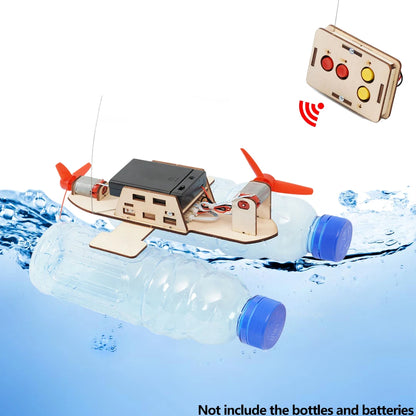 Wireless Remote Control Wind Boat DIY STEM Kit – Educational Toy for Kids