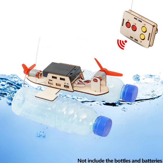 Wireless Remote Control Wind Boat DIY STEM Kit – Educational Toy for Kids