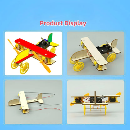DIY Wooden Airplane Model Kit – STEM Educational Toy for Kids