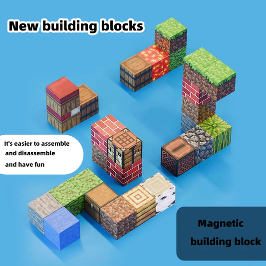 Craft, Stack & Play – Minecraft-Themed Magnetic Blocks for Builders-in-Training
