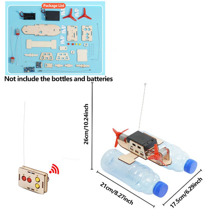 Wireless Remote Control Wind Boat DIY STEM Kit – Educational Toy for Kids