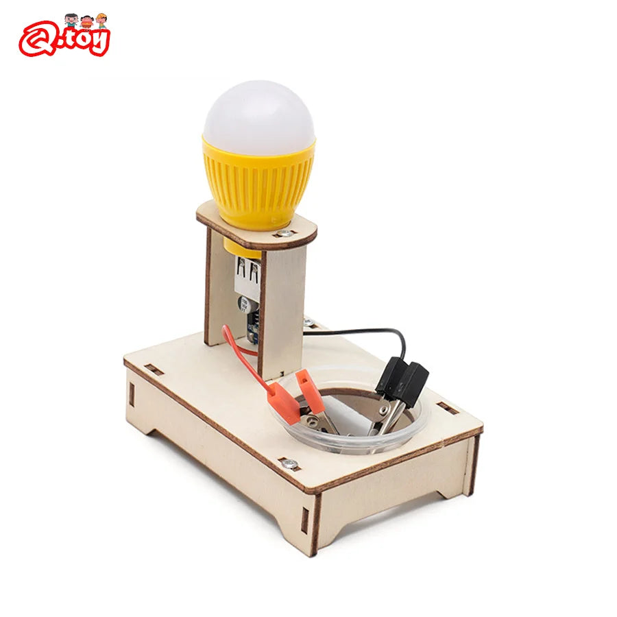 DIY Salt Water Powered Generator – Wooden STEM Science Kit for Kids