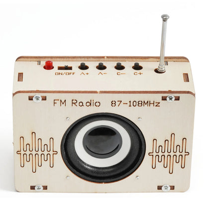 DIY FM Radio Kit – Build-Your-Own Wooden STEM Science Toy