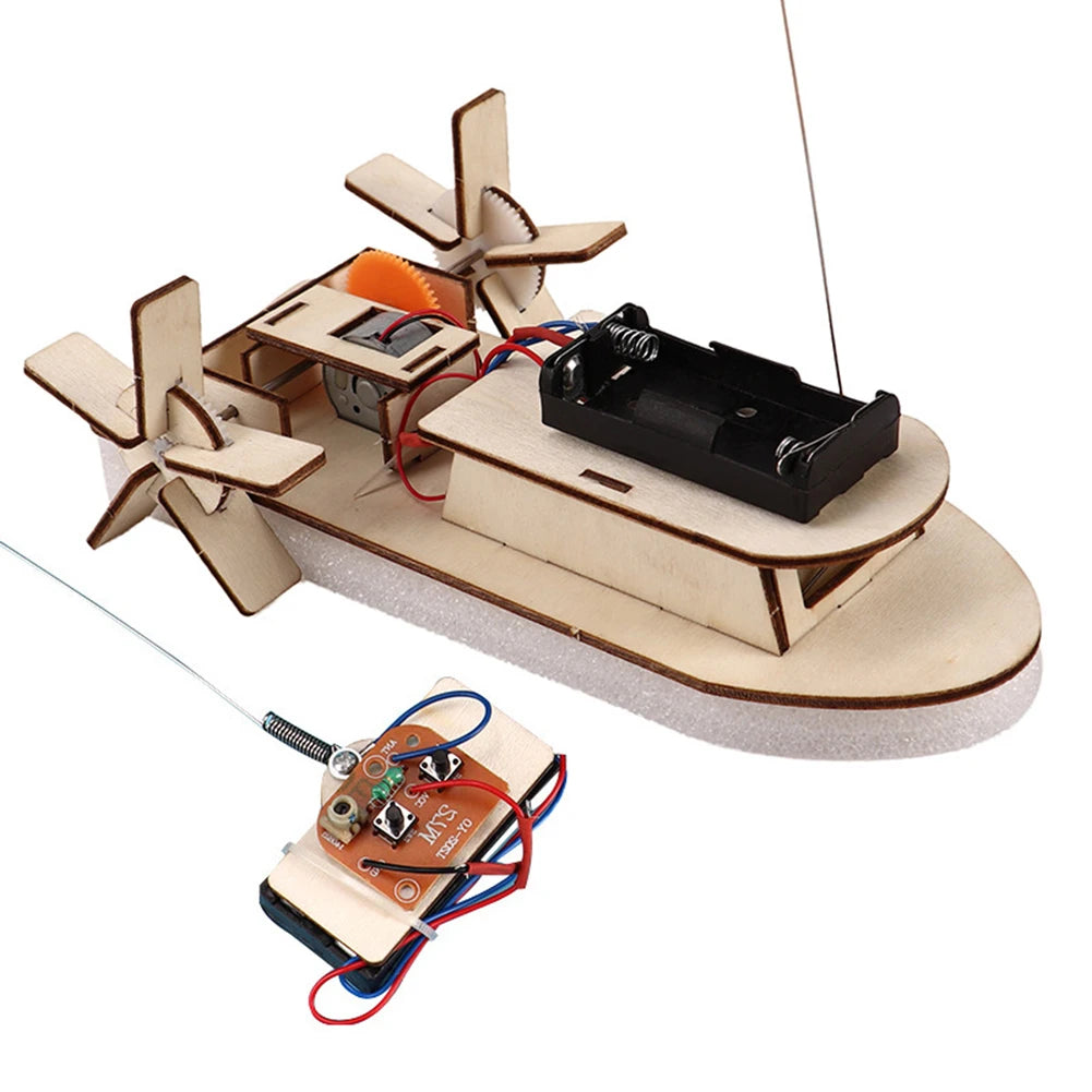 Battery-Powered Wooden DIY Kits – Remote Control STEM Projects for Kids